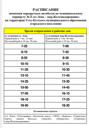 В Усть-Куте с Нового года откроется новый автобусный маршрут